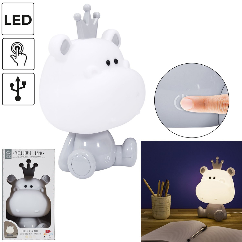 LED Nakts Lampa "Hippo"