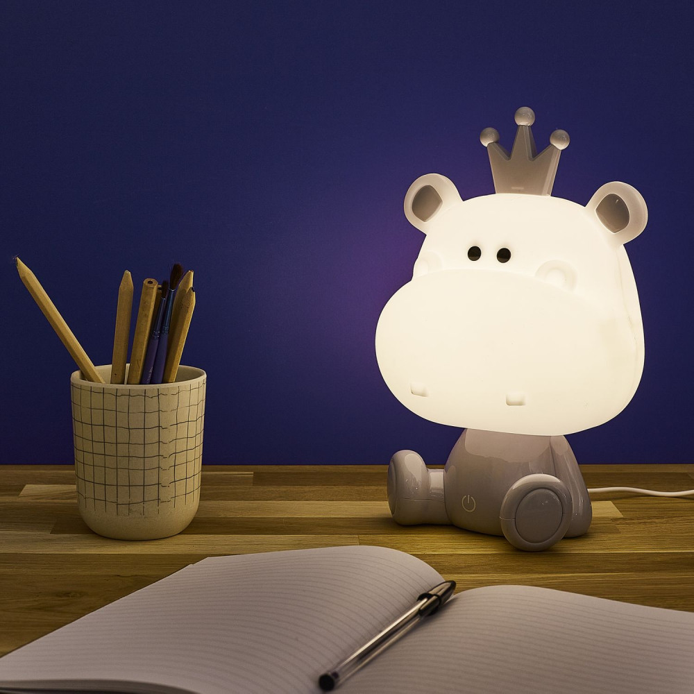 LED Nakts Lampa "Hippo"