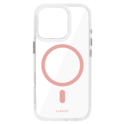 Liavec Glossy Magsafe Clear maciņš rozā, iPhone 16 Pro