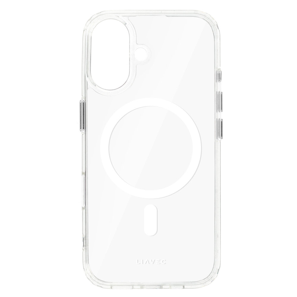 Liavec Glossy Magsafe Clear maciņš balts, iPhone 16 