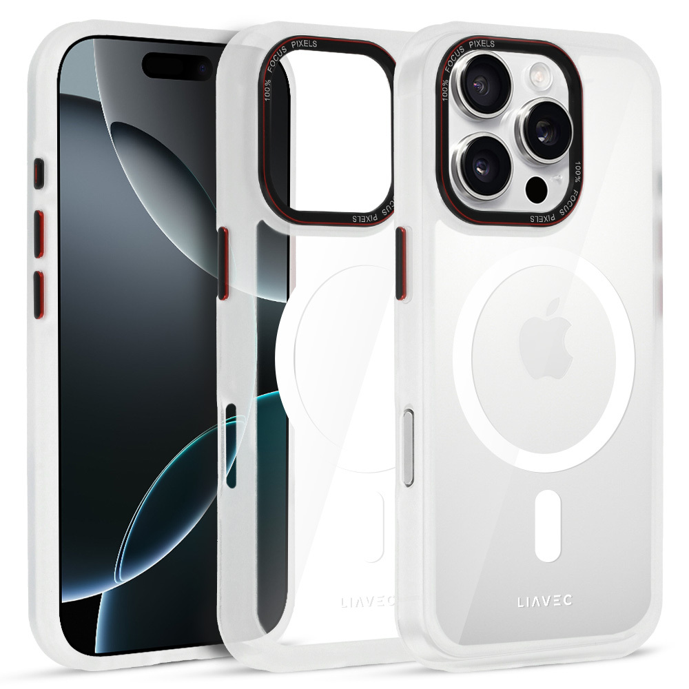 Liavec Hybrid Magsafe Clear maciņš caurspīdīgs, iPhone 16 Pro