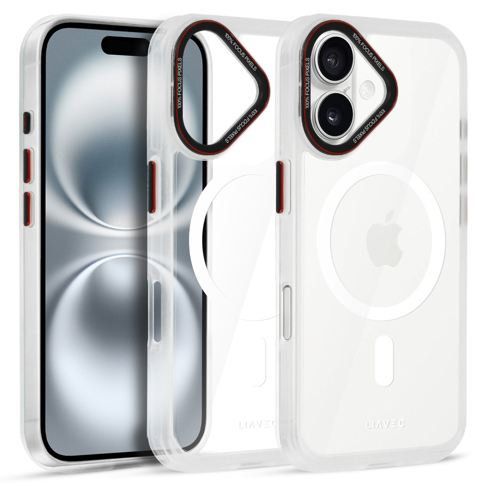 Liavec Hybrid Magsafe Clear maciņš caurspīdīgs, iPhone 16 