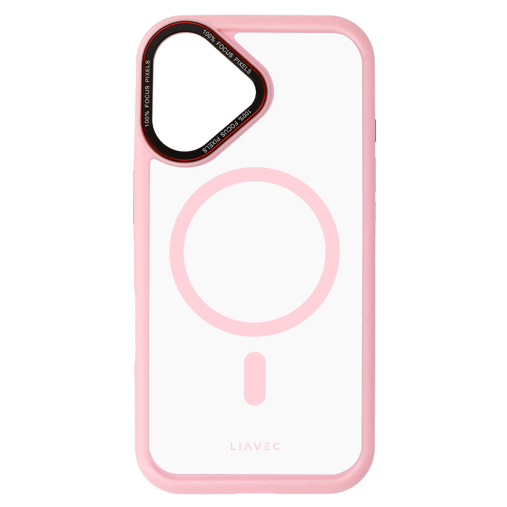 Liavec Hybrid Magsafe Clear maciņš gaiši rozā, iPhone 16 