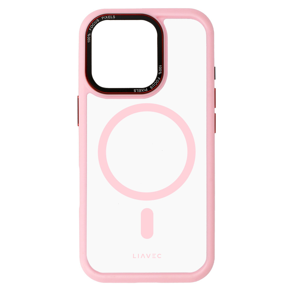 Liavec Hybrid Magsafe Clear maciņš gaiši rozā, iPhone 16 Pro Max