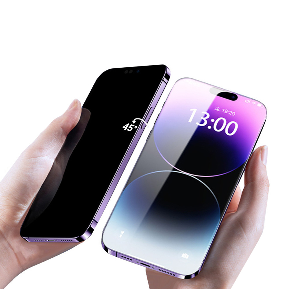 Aizsargstikls 10X Privacy Titanium, iPhone 15 Pro Max 