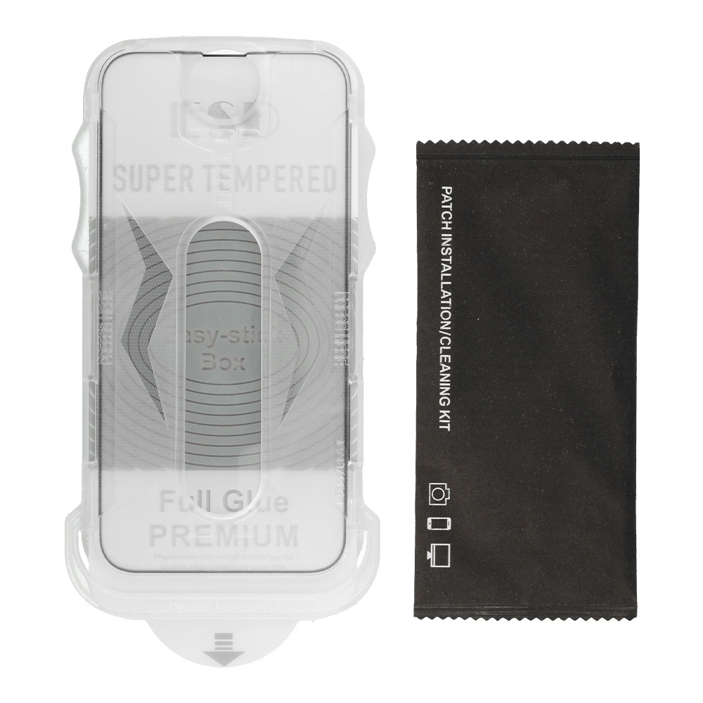 Aizsargstikls Full Glue Easy-Stick Box, iPhone 16 Plus
