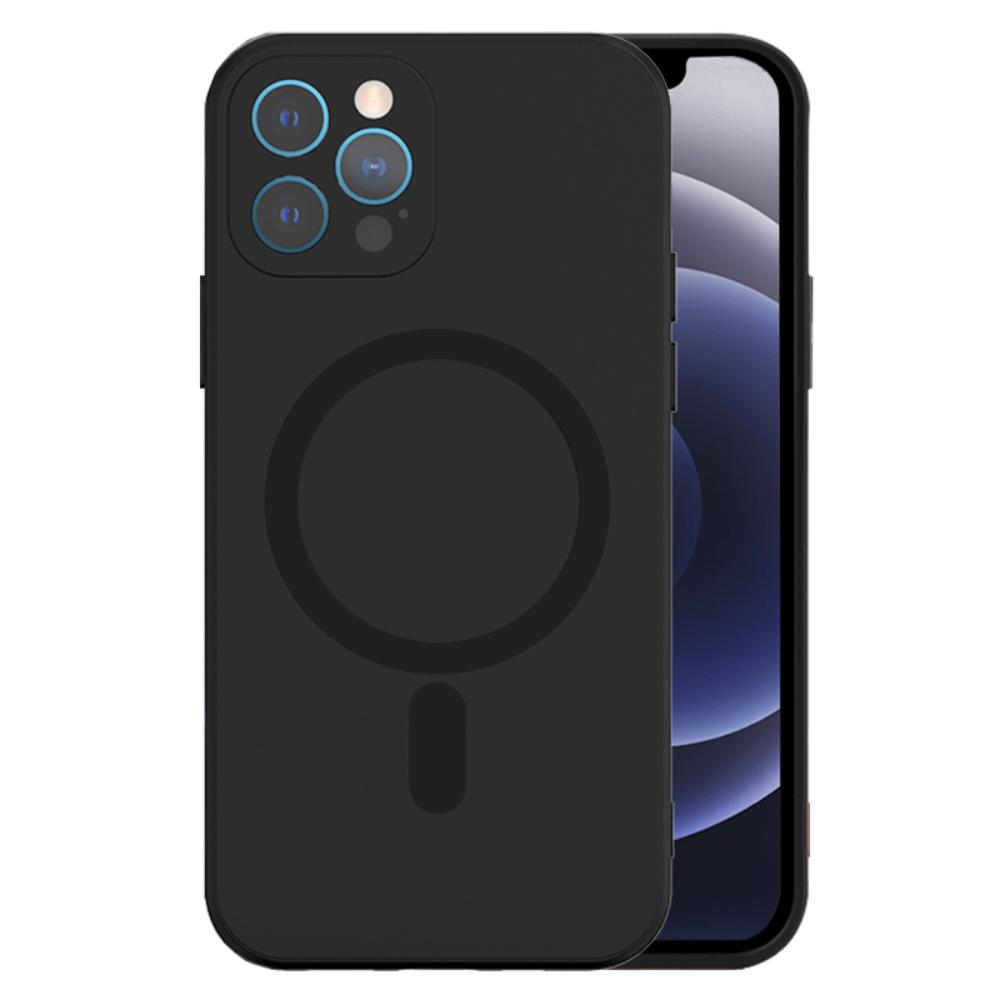Tel Protect MagSilicone maciņš Melns, iPhone 14