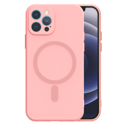Tel Protect MagSilicone maciņš Gaiši rozā, iPhone 15