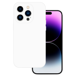 Premium Silikona maciņš Balts, iPhone 15 Pro Max