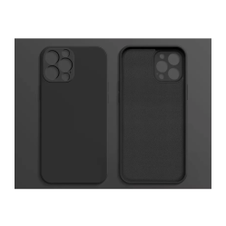 Vienkrāsains maciņš Melns, iPhone 13 Pro Max