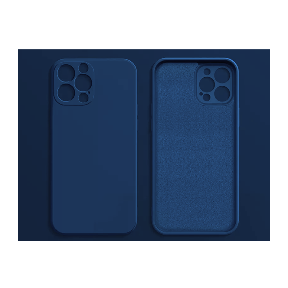 Vienkrāsains maciņš Tumši zils, iPhone 12 Pro