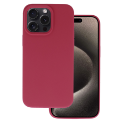 Lite Silikona maciņš Burgundijas kr, iPhone 15 Pro